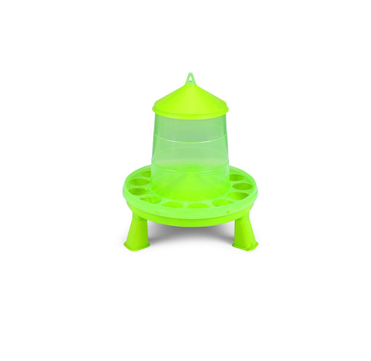 Gaun Poultry Feeder Plastic C/W Legs Green - Ashurst Equestrian & Country