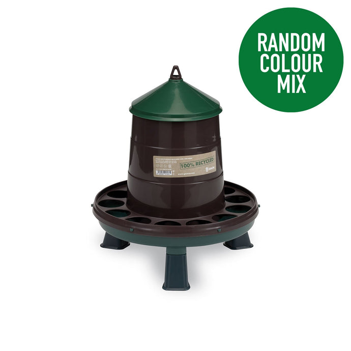 Gaun Poultry Feeder Plastic Recycled C/W Legs - Ashurst Equestrian & Country