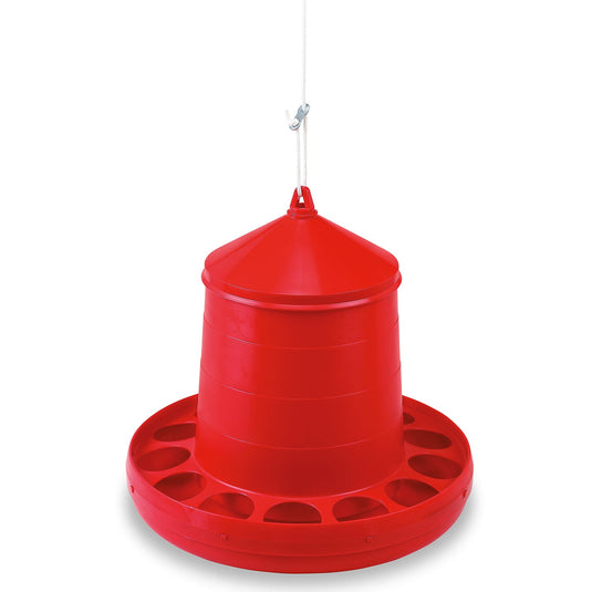 Gaun Poultry Feeder Plastic Red - Ashurst Equestrian & Country