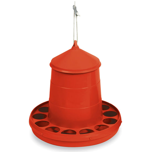 Gaun Poultry Feeder Plastic Red - Ashurst Equestrian & Country