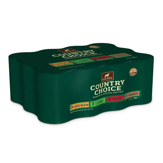 Gelert Country Choice Variety Pack 12 x 400g - Ashurst Equestrian & Country