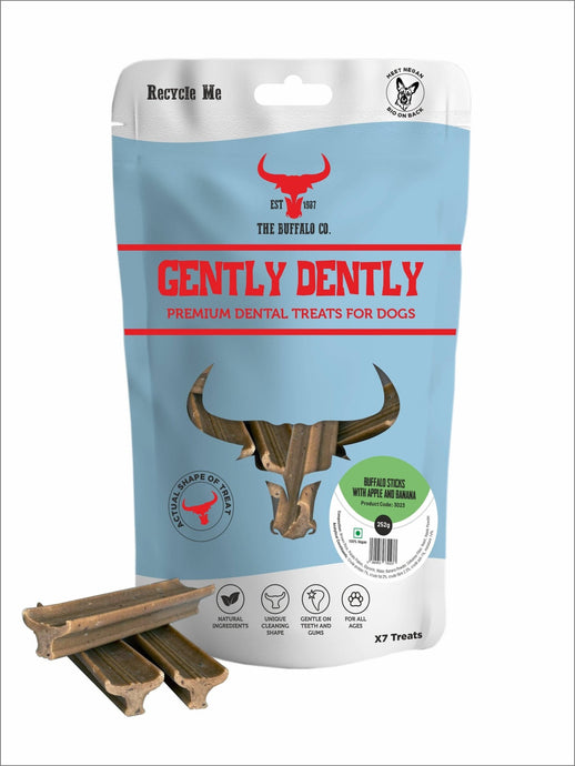 Gently Dently - Apple & Banana Dental Treats for Dogs - Ashurst Equestrian & Country