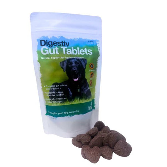 Global Herbs Canine Digestive Gut Tablets - 60 Tablets - Ashurst Equestrian & Country