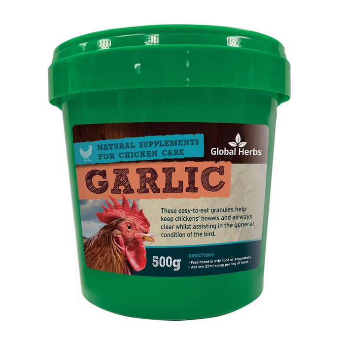 Global Herbs Poultry Garlic Granules - Ashurst Equestrian & Country