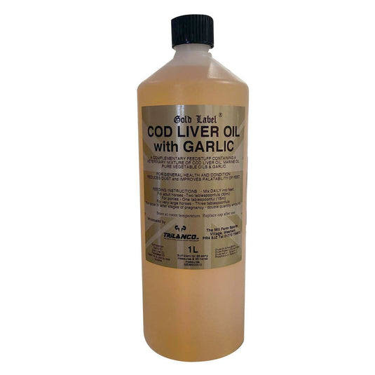 Gold Label Cod Liver Oil With Garlic - Ashurst Equestrian & Country