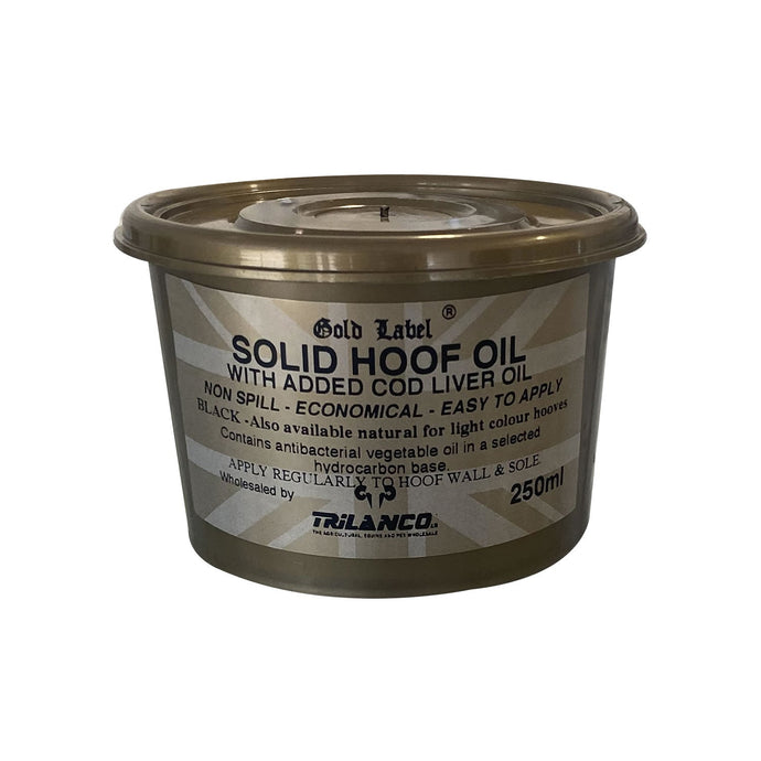 Gold Label Solid Hoof Oil Black - Ashurst Equestrian & Country