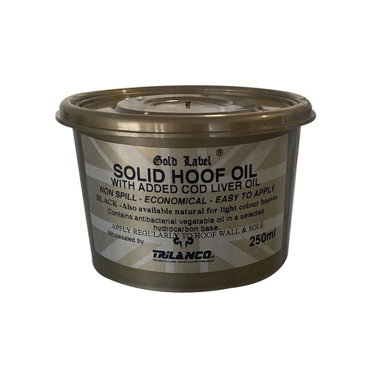 Gold Label Solid Hoof Oil Black - Ashurst Equestrian & Country