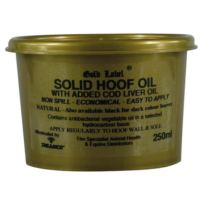 Gold Label Solid Hoof Oil Natural - Ashurst Equestrian & Country