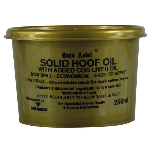 Gold Label Solid Hoof Oil Natural - Ashurst Equestrian & Country