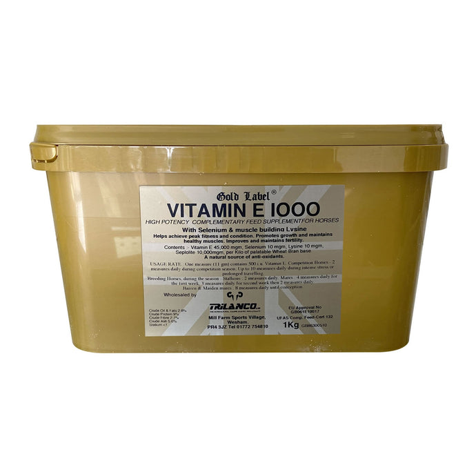 Gold Label Vitamin E 1000 - Ashurst Equestrian & Country