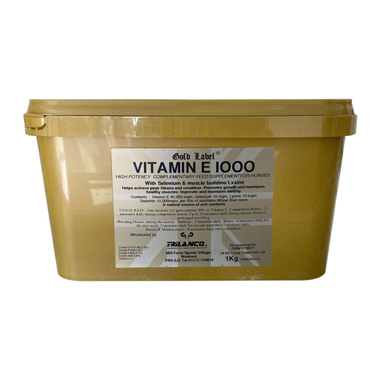 Gold Label Vitamin E 1000 - Ashurst Equestrian & Country