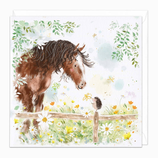 H150 - Field Friends Art Card - Ashurst Equestrian & Country