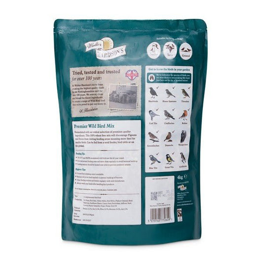 Harrisons Premier Wild Bird Mix 4kg Pouch - Ashurst Equestrian & Country