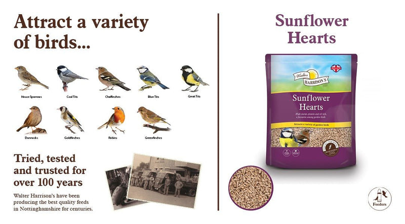 Load image into Gallery viewer, Harrisons Sunflower Hearts 4kg Pouch - Ashurst Equestrian &amp; Country
