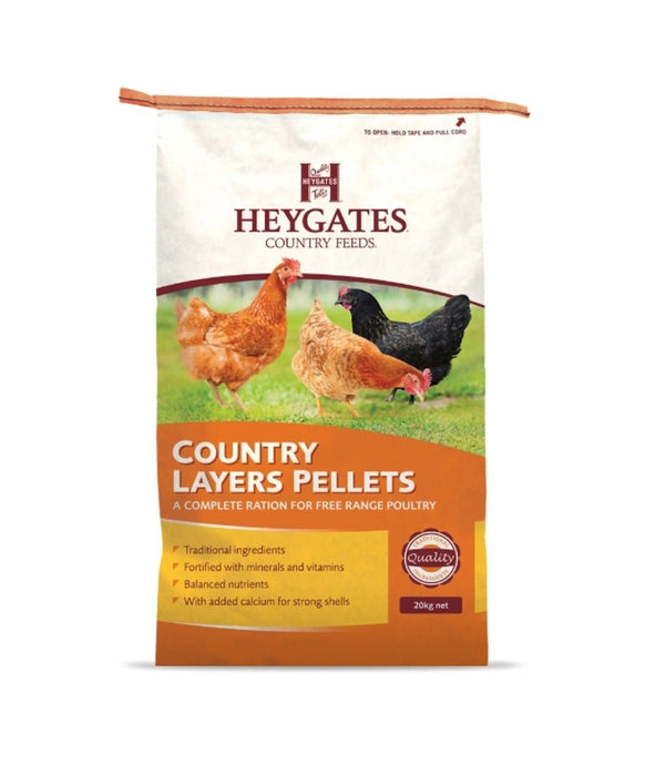 Heygates Country Layers Pellets 20kg - Ashurst Equestrian & Country