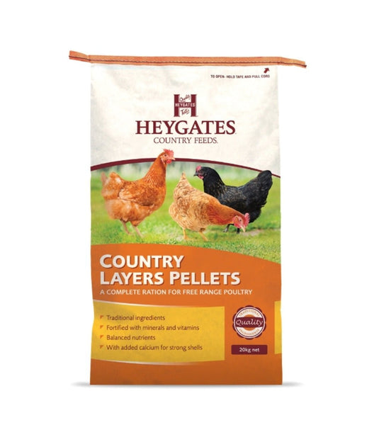 Heygates Country Layers Pellets 20kg - Ashurst Equestrian & Country