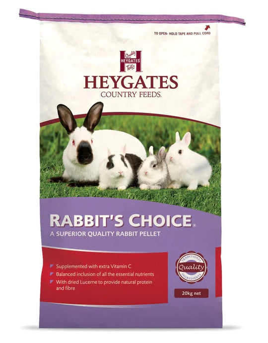 Heygates Rabbit Choice 20kg - Ashurst Equestrian & Country