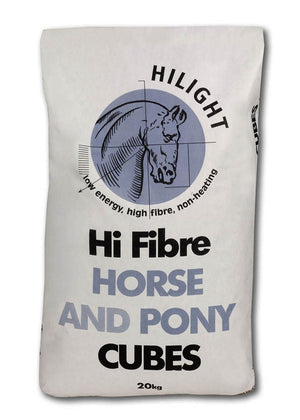 Hilight Hi Fibre Horse & Pony Cubes 20kg - Ashurst Equestrian & Country