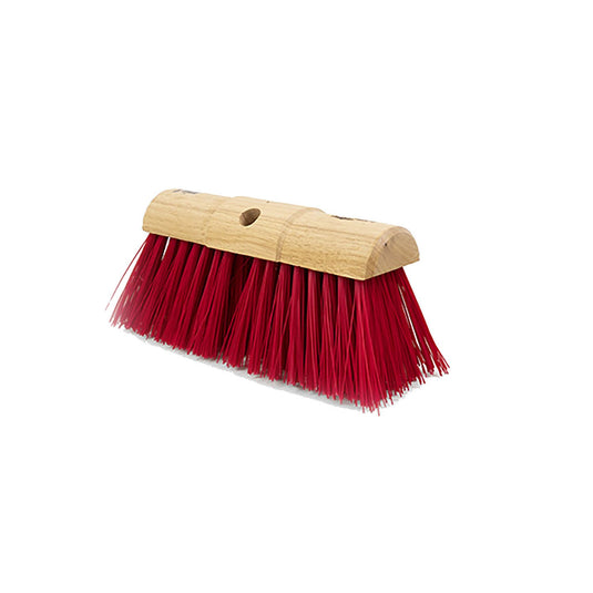 Hillbrush Trade Yard Broom Head Stiff Pet Red - Ashurst Equestrian & Country