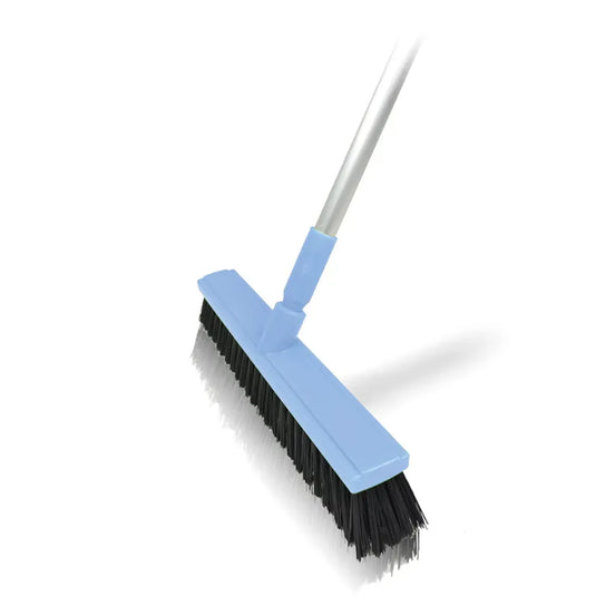 Harold Moore Equestrian Stable & Yard Broom - Baby Blue - 45cm