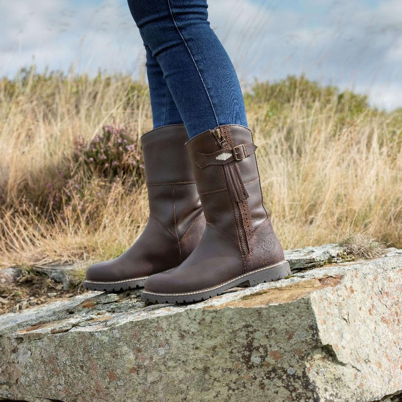 Load image into Gallery viewer, Hudson Mid Boots - Chocolate - Ashurst Equestrian &amp; Country
