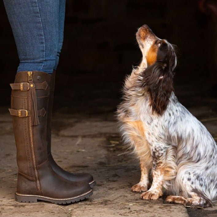 Load image into Gallery viewer, Hudson Storm Waterproof Boots - Chocolate - Ashurst Equestrian &amp; Country
