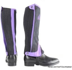 Hy Amara Zip TWO TONE Half Chaps - Childs - Ashurst Equestrian & Country