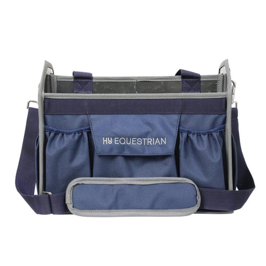 Hy Equestrian Accessories Grooming Bag Navy/Grey - Ashurst Equestrian & Country