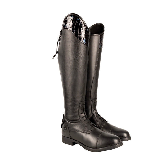 Hy Equestrian Aliano Riding Boots Black/Blue - Ashurst Equestrian & Country