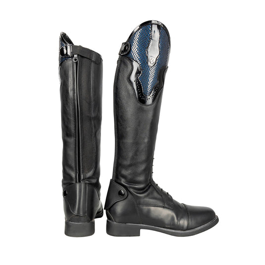 Hy Equestrian Bolono Riding Boots Child Black/Blue - Ashurst Equestrian & Country