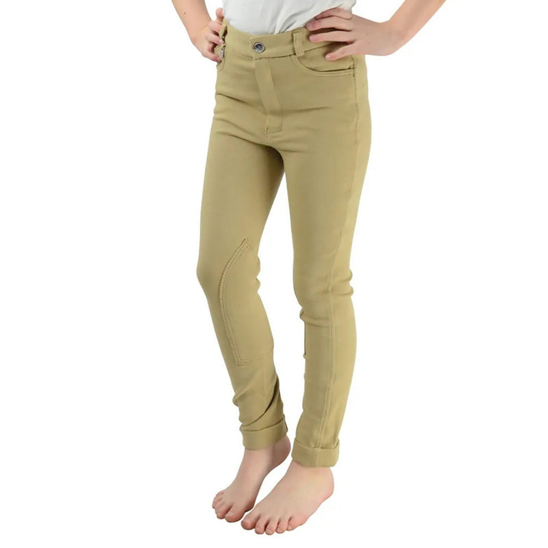 Load image into Gallery viewer, Hy Equestrian Burton Jodhpurs Child Beige - Ashurst Equestrian &amp; Country
