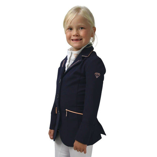 Hy Equestrian Cadiz Mizs Show Jacket Navy/Rose Gold - Ashurst Equestrian & Country