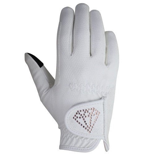 Hy Equestrian Cadiz Riding Gloves Child White - Ashurst Equestrian & Country