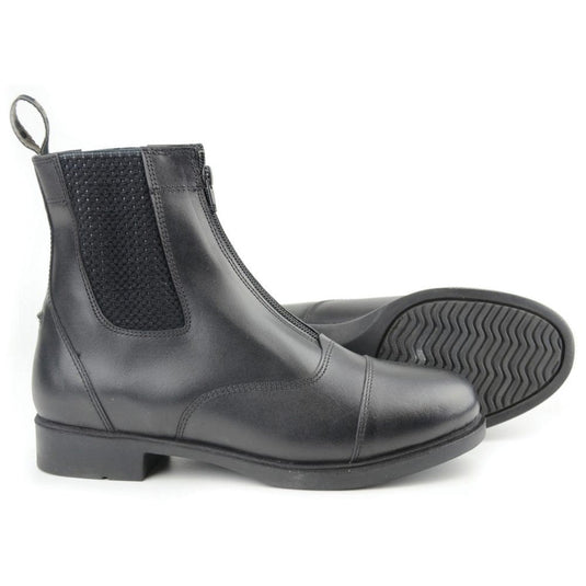 Hy Equestrian Canterbury Zip Jodhpur Boots Adult Black - Ashurst Equestrian & Country