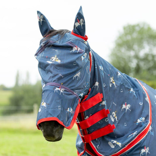 Hy Equestrian Competition Ready Fly Mask C/W Ears/Nose - Ashurst Equestrian & Country