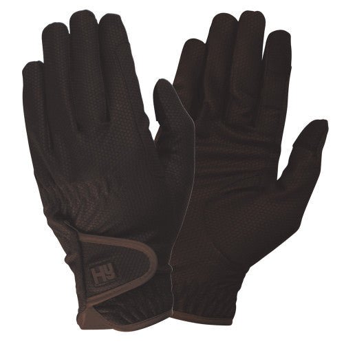Hy Equestrian Cottenham Elite Riding Gloves Brown - Ashurst Equestrian & Country