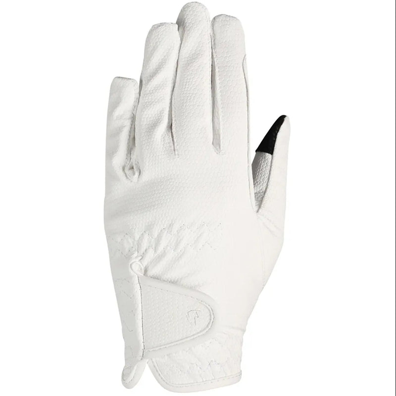 Load image into Gallery viewer, Hy Equestrian Cottenham Elite Riding Gloves White - Ashurst Equestrian &amp; Country
