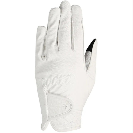 Hy Equestrian Cottenham Elite Riding Gloves White - Ashurst Equestrian & Country