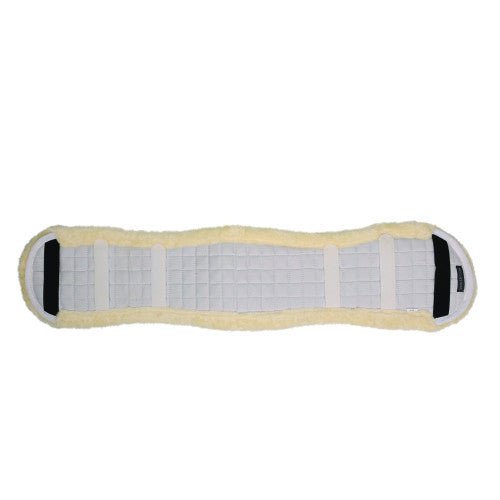 Hy Equestrian Dressage Fleece Girth Cover White/Natural - Ashurst Equestrian & Country