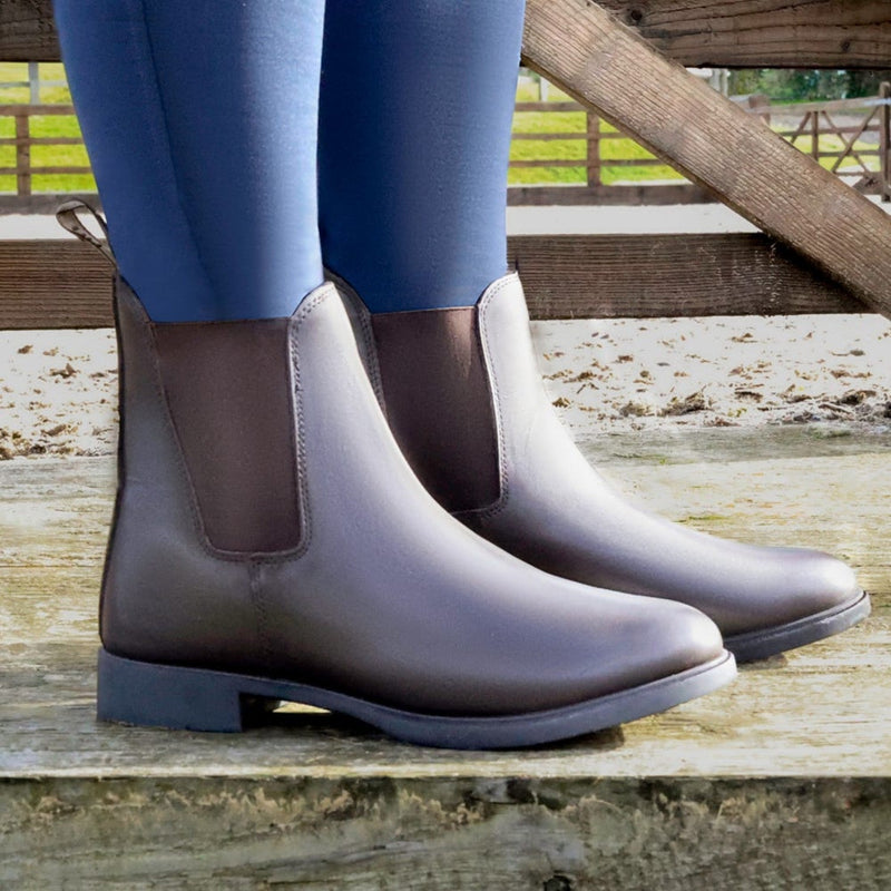Load image into Gallery viewer, Hy Equestrian Durham Jodhpur Boots Adult Brown - Ashurst Equestrian &amp; Country
