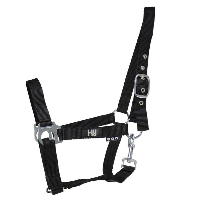 Load image into Gallery viewer, Hy Equestrian Economy Plus Headcollar Black - Ashurst Equestrian &amp; Country

