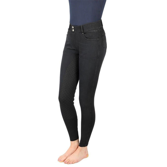 Hy Equestrian Elevate Denim Breeches Black - Ashurst Equestrian & Country