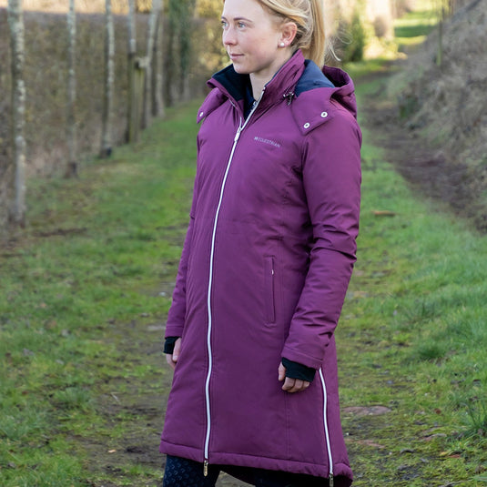 Hy Equestrian Elevate Guard Waterproof Coat Fig/Navy - Ashurst Equestrian & Country