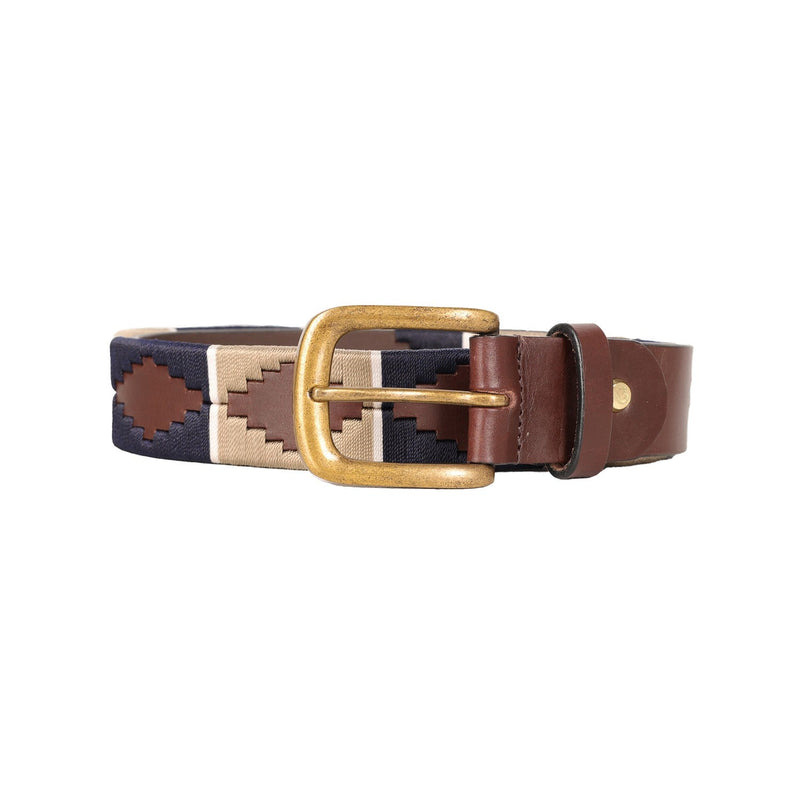 Load image into Gallery viewer, Hy Equestrian Elevate Polo Belt Navy/Fossil - Ashurst Equestrian &amp; Country
