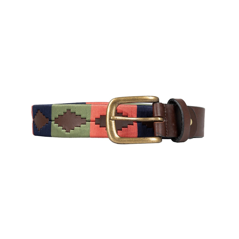 Load image into Gallery viewer, Hy Equestrian Elevate Polo Belt Pink/Navy/Green - Ashurst Equestrian &amp; Country
