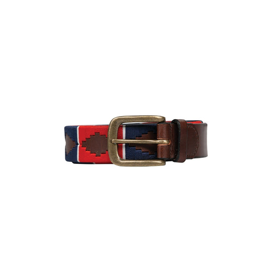 Hy Equestrian Elevate Polo Belt Red/Navy/White - Ashurst Equestrian & Country