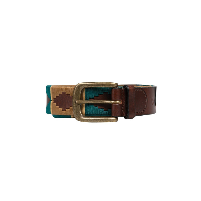 Load image into Gallery viewer, Hy Equestrian Elevate Polo Belt Teal/Mocha/Beige - Ashurst Equestrian &amp; Country
