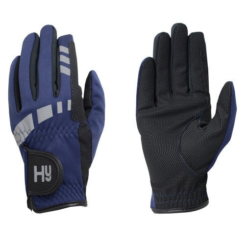 Hy Equestrian Extreme Reflective Softshell Gloves Child Navy - Ashurst Equestrian & Country