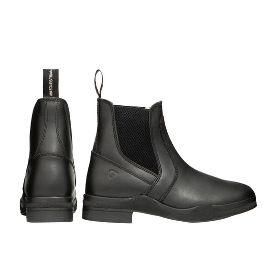 Hy Equestrian Fleece Lined Wax Leather Jodhpur Boots Black - Ashurst Equestrian & Country