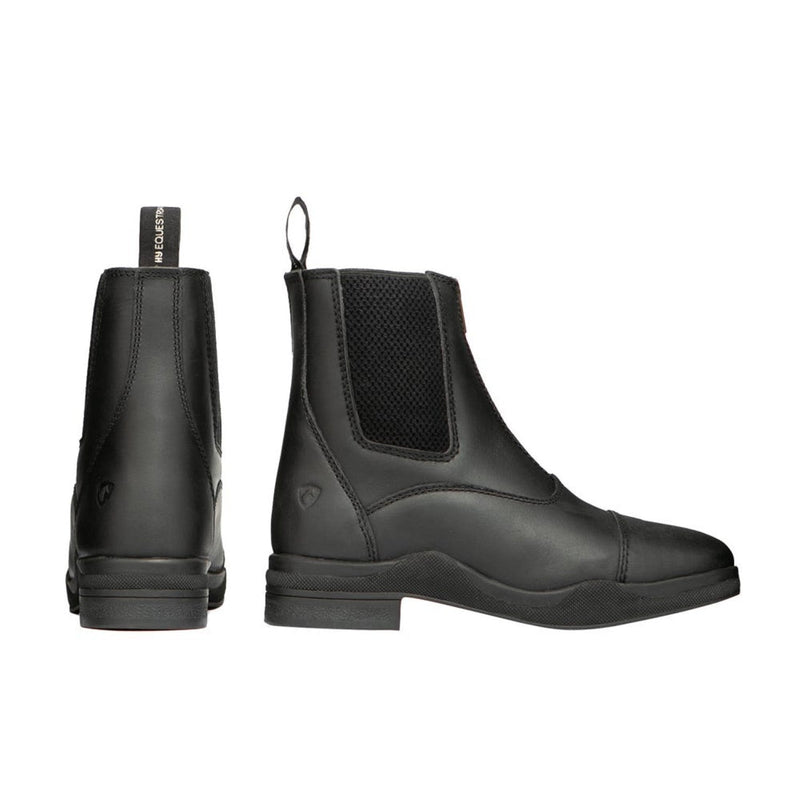 Load image into Gallery viewer, Hy Equestrian Fleece Lined Wax Leather Zip Jodhpur Boot Blk - Ashurst Equestrian &amp; Country
